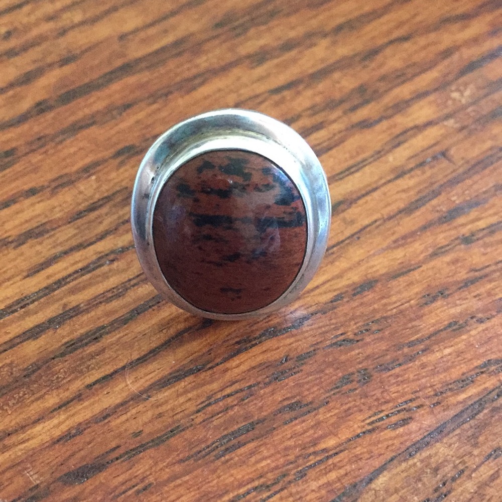 Sterling Silver Ring With Large Stone - image 2